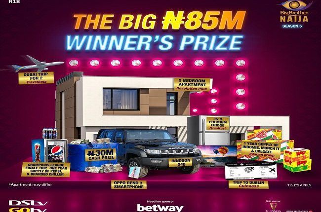 Big Brother Naija Season 5 winner to go home with N85m prizes