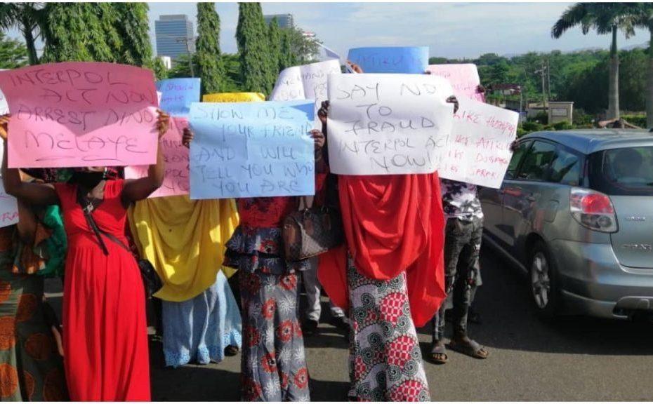 Hushpuppi: Protesters storm US Embassy, demand arrest of Atiku and Dino Melaye (photos)