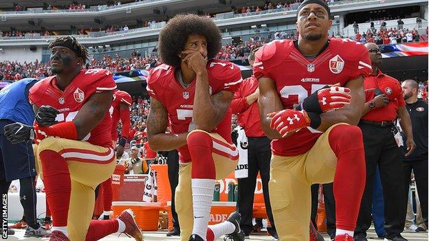 NFL: Colin Kaepernick Criticises League 'Propaganda' and Eric Reid 'Blackballing'