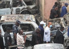 Commissioner, council chief inspect burnt police barracks