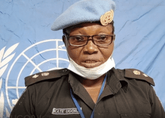 Nigerian police woman recognized by UN for peacekeeping efforts