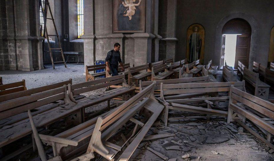 Nagorno-Karabakh: Armenia Accuses Azerbaijan of Shelling Shusha Cathedral