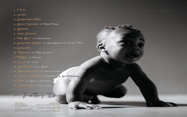 Davido unveils son’s picture in album cover