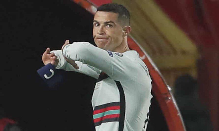 Cristiano Ronaldo’s Dumped Captain’s Armband Sold For $75,000 By Serbian
