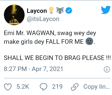 My Swag Makes Girls Fall For Me – BBNaija Star Laycon Brags