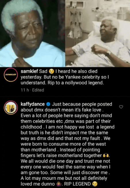 “He Didn’t Impact Me The Same Way DMX Did” – Dancer, Kaffy Reacts After Samklef Claimed That Nigerians Didn’t Mourn Bruno Iwuoha As Much As DMX