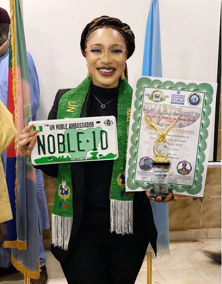 Tonto Dikeh Disgraced Again As United Nations Tag Her Ambassadorial Award As Fake