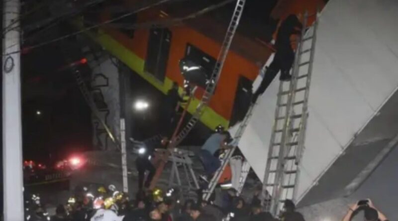 At least 15 killed after overpass carrying train cars collapses in Mexico City