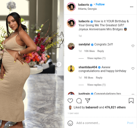 USA: Ludacris and wife Eudoxie Bridges expecting second child together