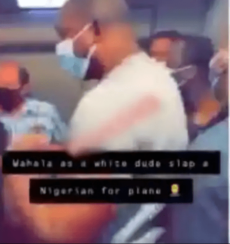 Turkish man thrown out of an airplane for allegedly slapping a Nigerian