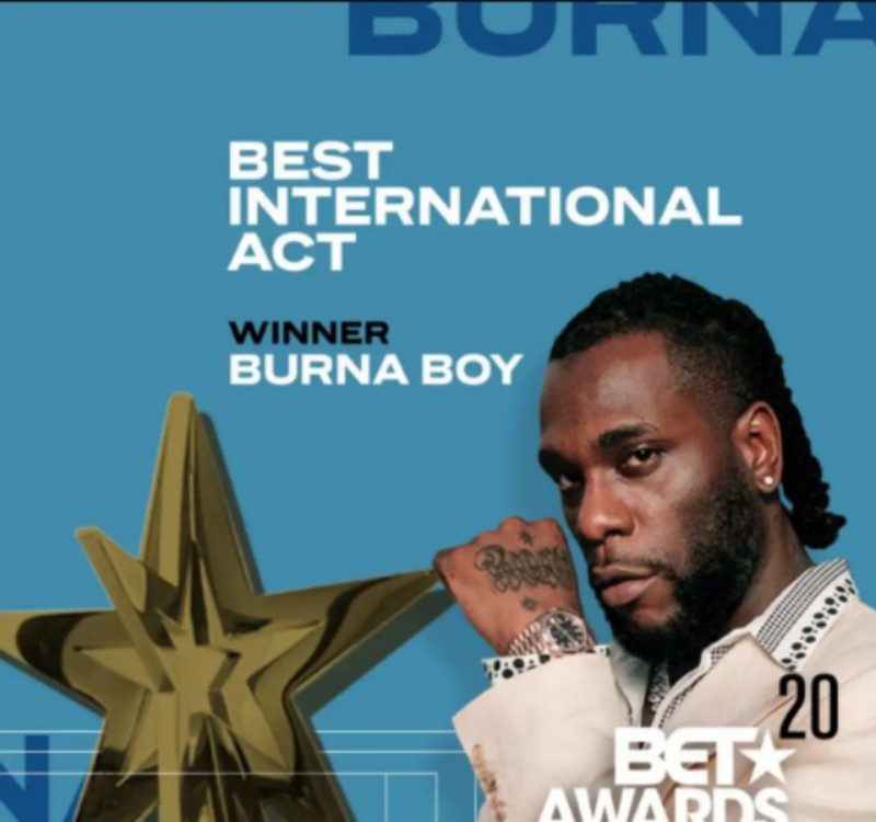 Burna Boy, Chris Brown win at BET Awards 2021 [full list]