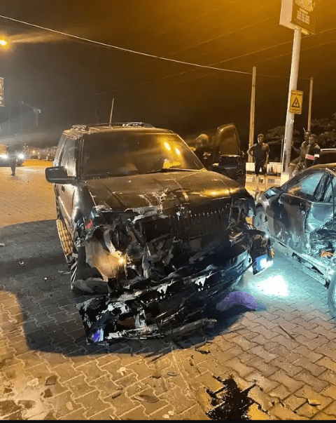 Popular Comedian AY’s brother Yomi casual survives Motor accident (Photos)