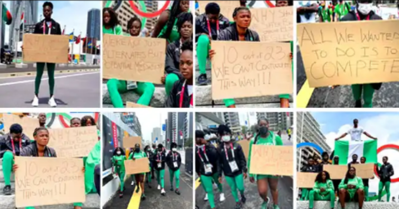 Olympics: Nigerian athletes protest after being disqualified in Tokyo