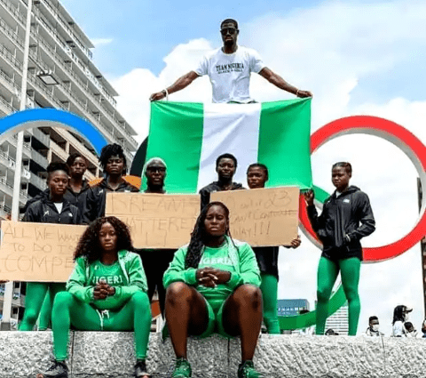 Olympics: Nigerian athletes protest after being disqualified in Tokyo