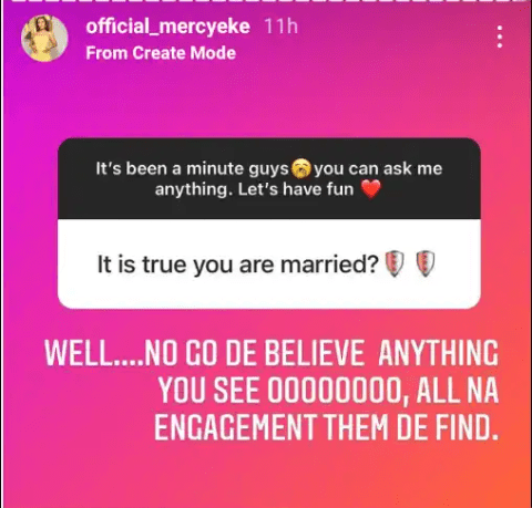 BBNaija star, Mercy Eke reveals plans to have a baby soon