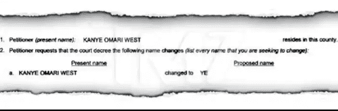 USA: Kanye West files for a change of name