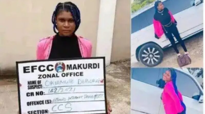 EFCC arrests lady known for flaunting lavish lifestyle online