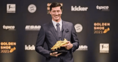 Sports: Lewandowski wins European Golden Shoe