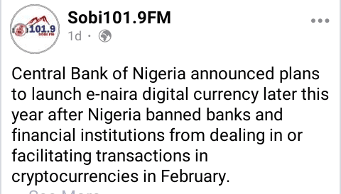 Nigeria to launch its own cryptocurrency
