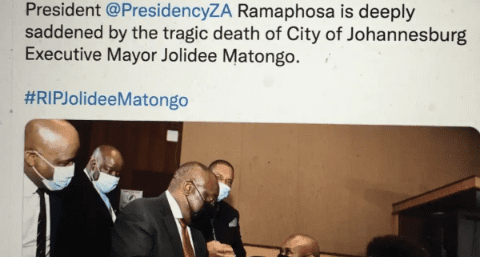 South Africa: Newly-elected Johannesburg mayor dies