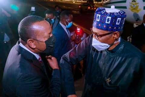 Photos: Nigerian president leaves for Addis Ababa