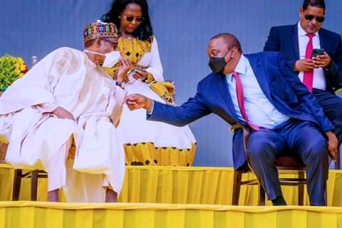 Photos: President Muhammadu Buhari at the inauguration of Ethiopian prime minister