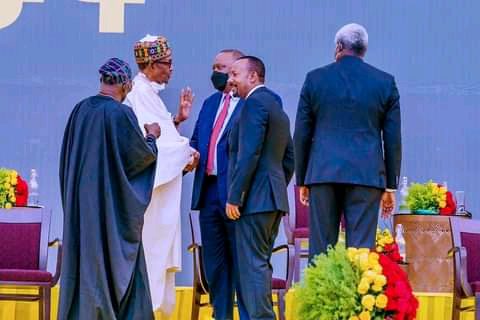 Photos: President Muhammadu Buhari at the inauguration of Ethiopian prime minister