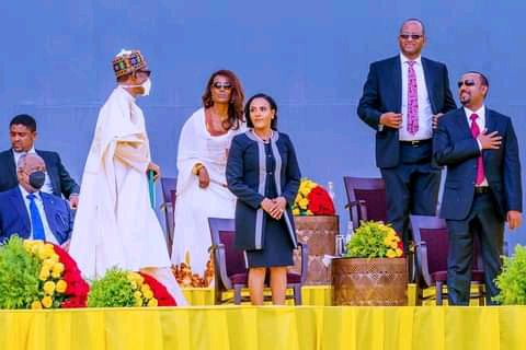 Photos: President Muhammadu Buhari at the inauguration of Ethiopian prime minister