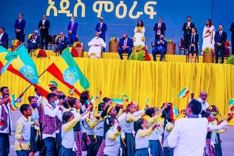 Photos: President Muhammadu Buhari at the inauguration of Ethiopian prime minister