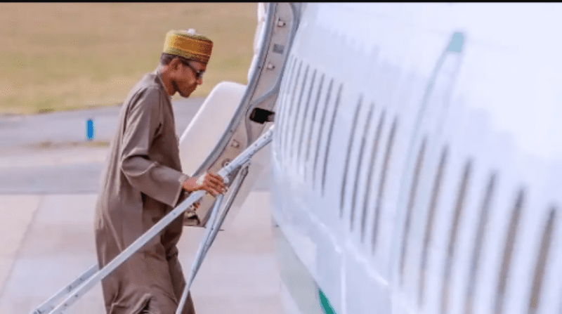 Photos: Nigerian president leaves for Addis Ababa