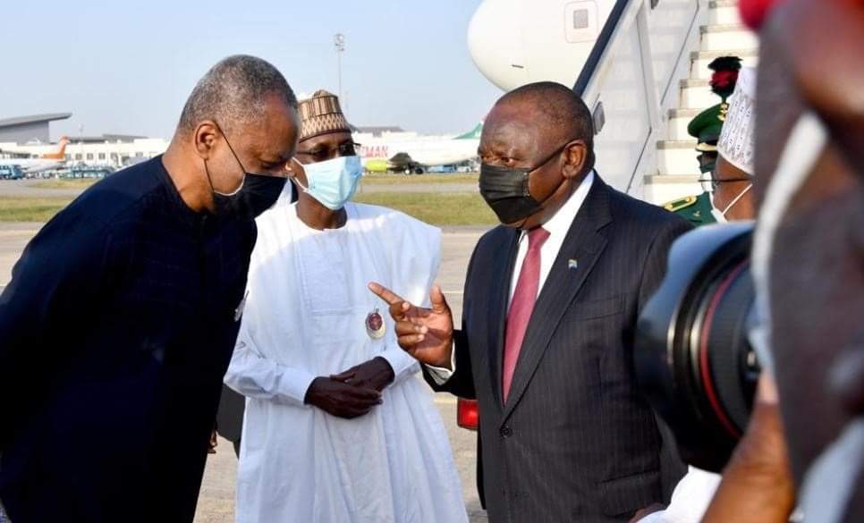 Update: South African president visits Nigeria (see photos)