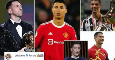 Ronaldo publicly backs claims Lionel Messi stole the Ballon d’Or from him