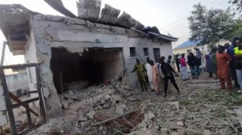 Photos: Bomb explosion rocks housing estate in Nigeria