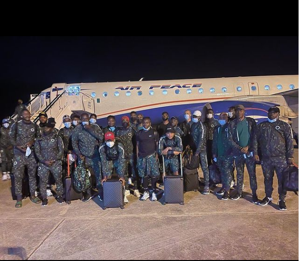 Super Eagles squad arrive in Cameroon for AFCON (video)