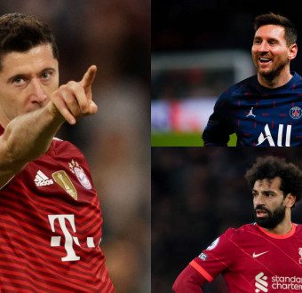 Lionel Messi, Mohamed Salah and Robert Lewandowski shortlisted as final three for FIFA Best Awards men’s player of the year.