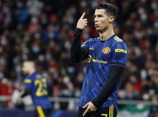 Cristiano Ronaldo "furious with Man Utd teammates" during Atletico Madrid draw