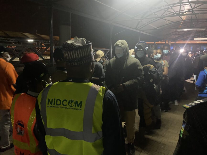 Photos: 122 Nigerians return to Nigeria from Ukraine