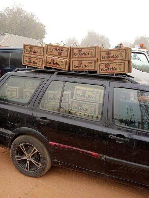 Photos: Cartons of alchoholic drinks seized in Nigeria