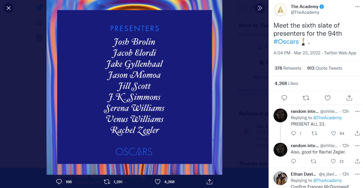 Oscar 2022: Meet the six presenters for the 94th Academy Awards