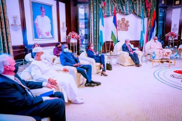 UN Secretary-General Antonio Guterres meets with President Buhari at Aso Rock