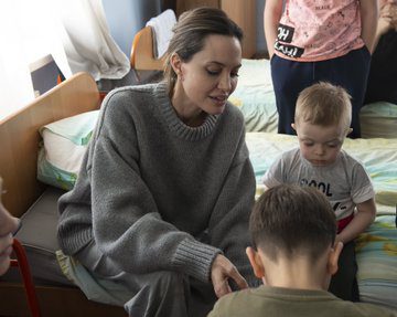 Popular Hollywood actress Angelina Jolie visits Ukraine amidst war between Russia