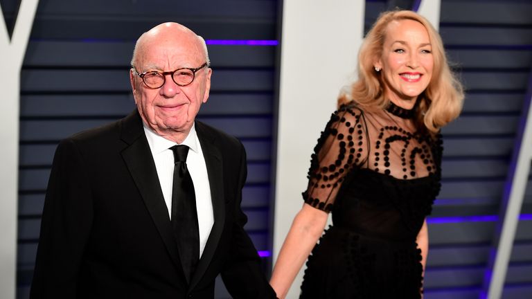 Rupert Murdoch and Jerry Hall are divorcing after six years of marriage