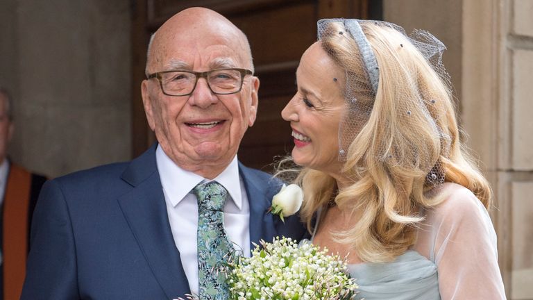 Rupert Murdoch and Jerry Hall are divorcing after six years of marriage