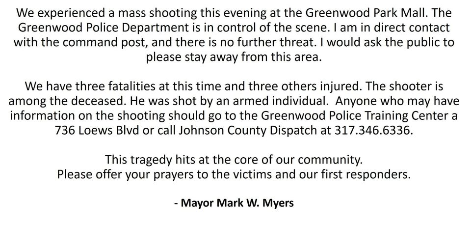 Greenwood Park Mall shooting