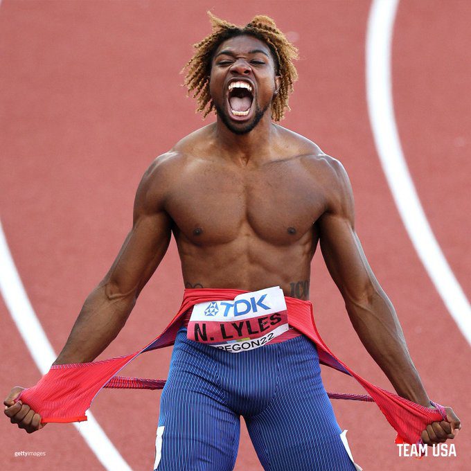 Noah Lyles is the fastest man in America as he breaks 200m record at the 2022 World's Athletic Championships