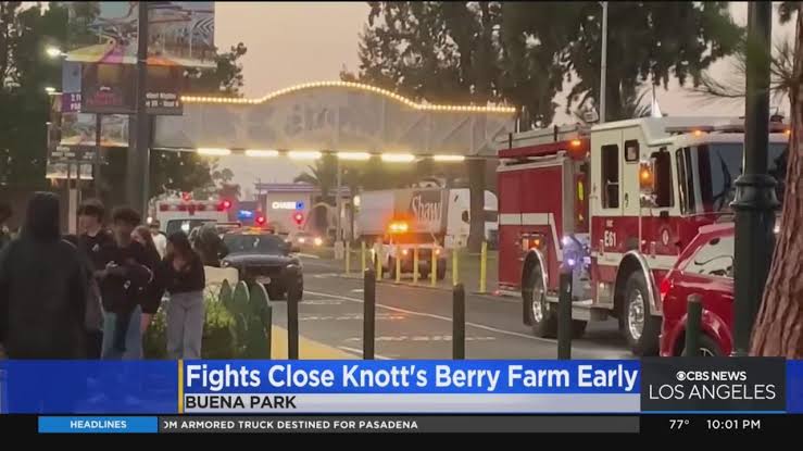 Multiple fights break out at Knott's Berry Farm