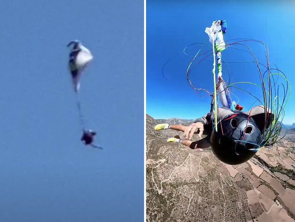 Video: Paraglider 'Kelvin Philip' escapes death as he almost crashed due to parachute failure