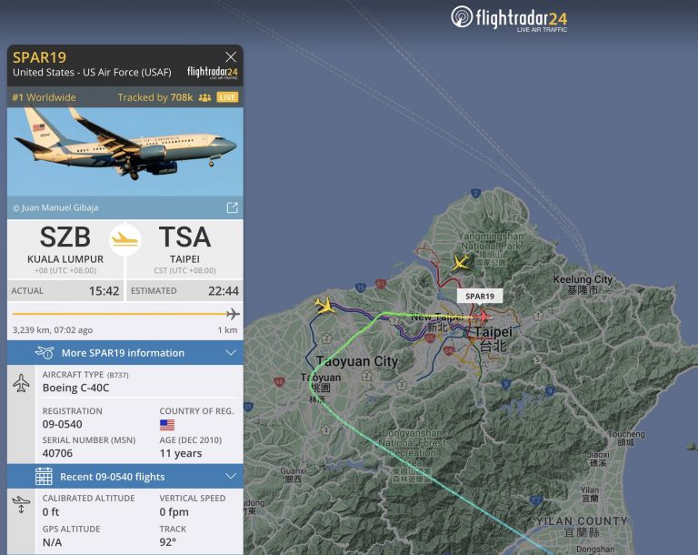 SPAR19 becomes the most tracked flight in history according to 'Flightradar24'