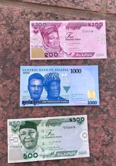 President Muhammadu Buhari has unveiled the redesigned 200, 500, 1,000 naira notes