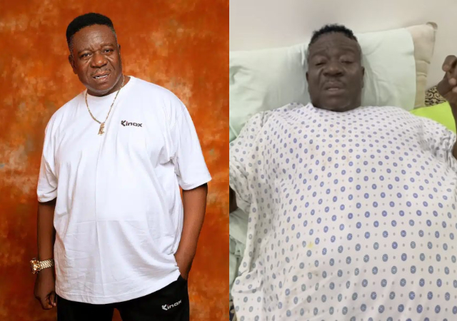 “This is really painful”- Nigerians heartbroken as Veteran actor, Mr Ibu’s leg reportedly gets amputated